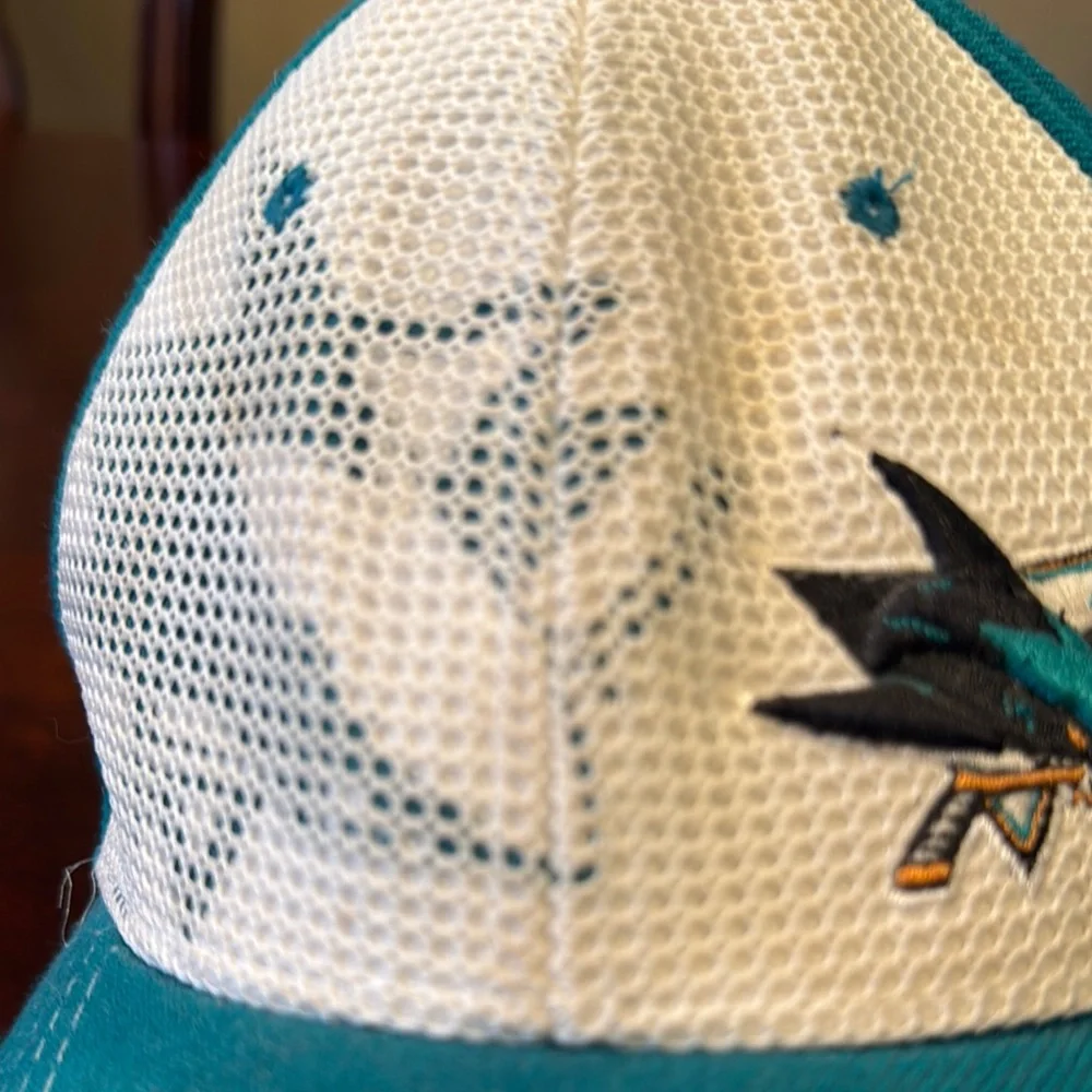Zephyr Kids cap Teal and White Cap with Shark Logo Youth